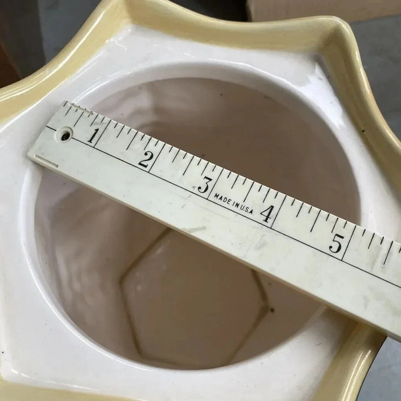 VTG Biscotti Cookie Jar Hand Painted Nonni's Dark Blue Fruit Ceramic Kitchen - Picture 3 of 11